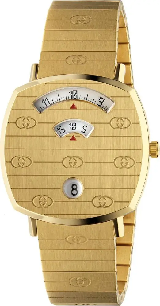 Gold Stainless Steel Dress Watch