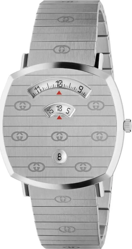Gray Stainless Steel Dress Watch