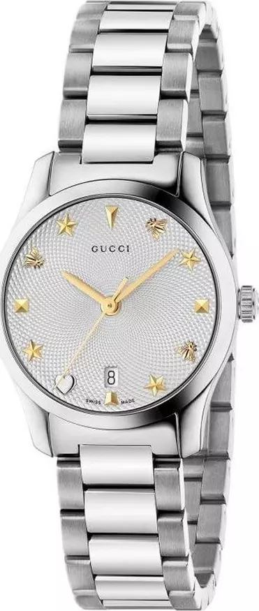 Gray Stainless Steel Dress Watch