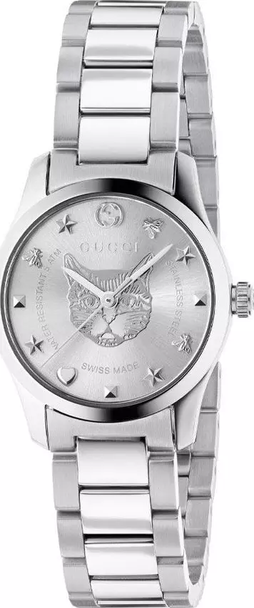 Gray Stainless Steel Dress Watch