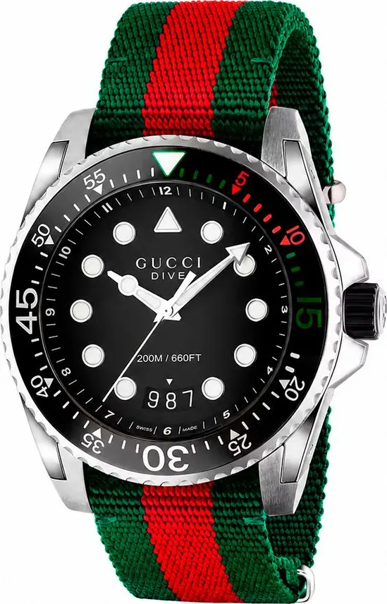 Multicolor Nylon Sport Watch