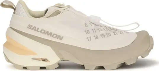 White Nylon Athletic Sneakers