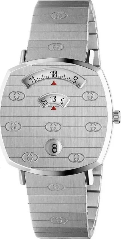 Gray Stainless Steel Dress Watch