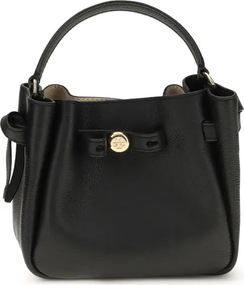 Black Calf Leather Bos Taurus Backet Bag