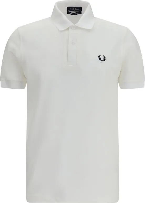 White Cotton Polo Shirt