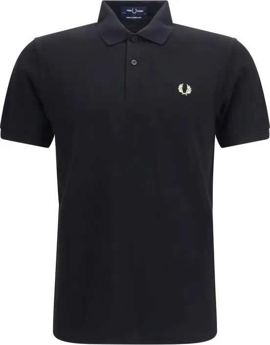 Black Cotton Polo Shirt