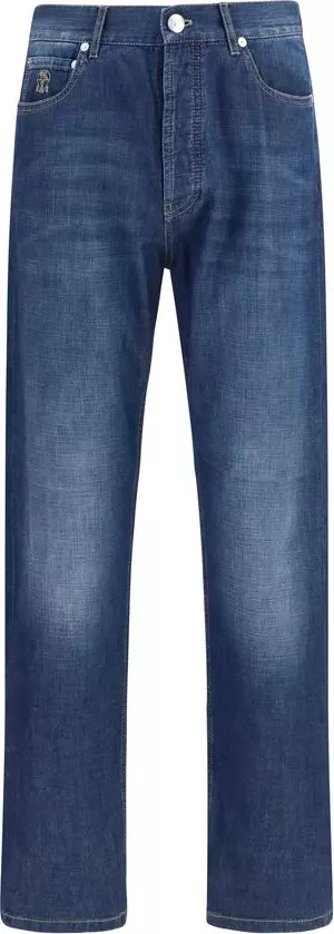 Blue Cotton Jeans Denim
