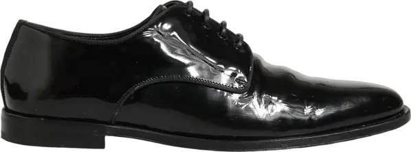 Black Leather Lace Up Derby Dress Formal Shoes