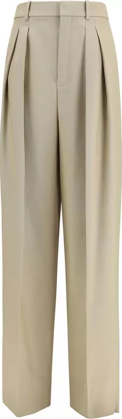 Beige Wool Oves Aries Dress Pants