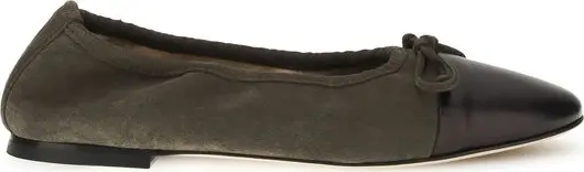 Bicolor Calf Leather Bos Taurus Ballet Flats