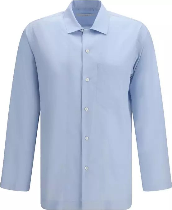 Blue Silk Shirt