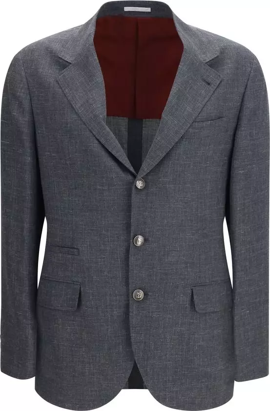 Gray Wool Oves Aries Blazer