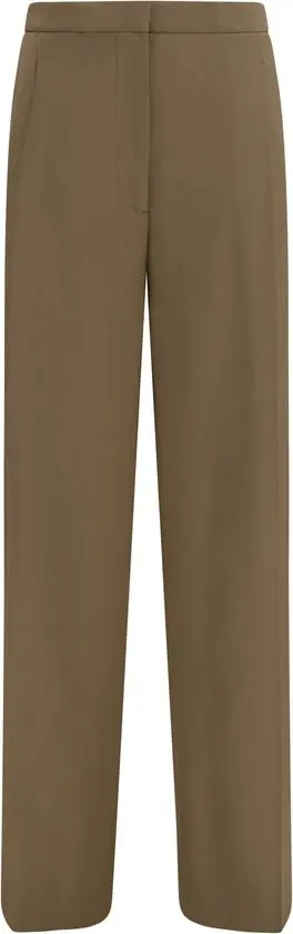 Brown Wool Oves Aries Casual Pants