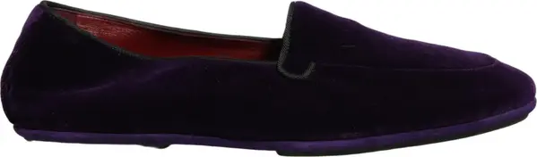 Violet Velvet Slip On Men Flats Loafers Shoes