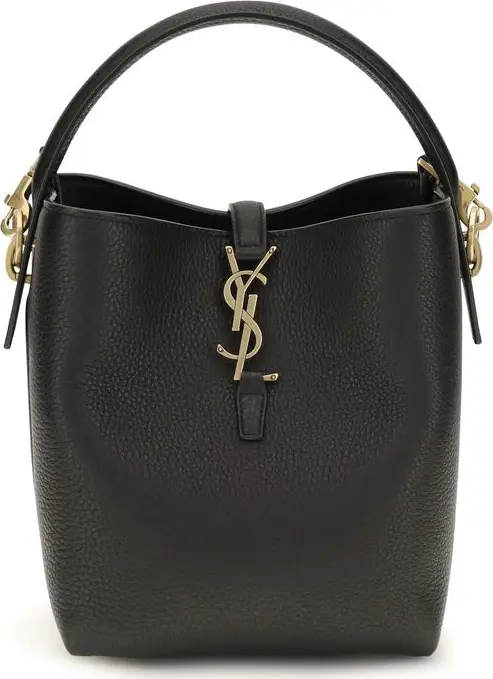 Black Calf Leather Bos Taurus Backet Bag