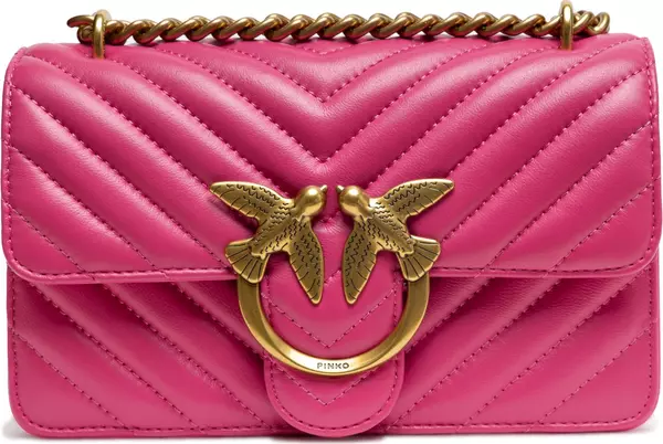 Pink Leather Love One Mini Shoulder Bag