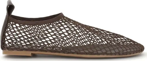Brown Rubber Ballet Flats