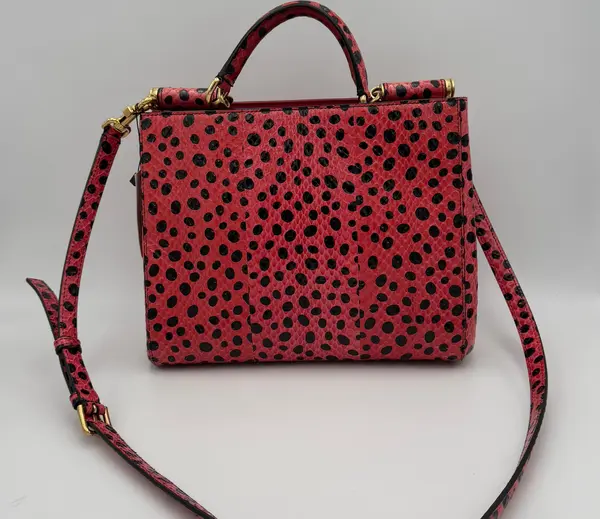 DOLCE & GABBANA SICILY in Reptile Skin Handbag