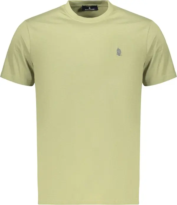Green Cotton Men's T-Shirt