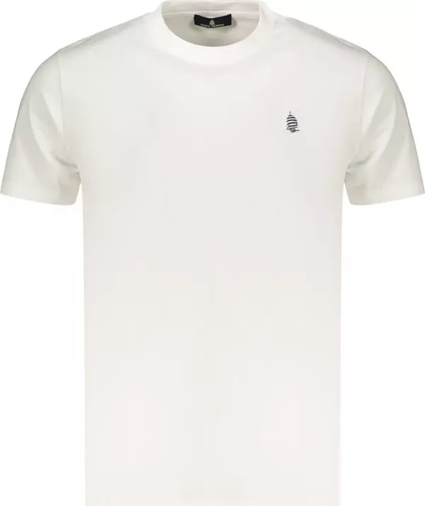 White Cotton Men's T-Shirt