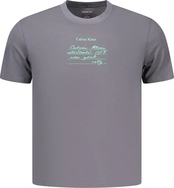 Gray Cotton Men's T-Shirt