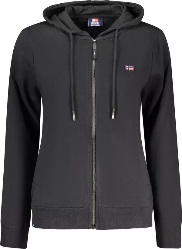 Black Cotton Women's Sweatshirt
