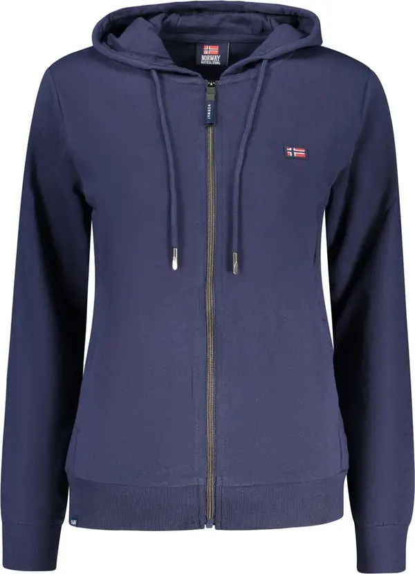Blue Cotton Women's Sweatshirt