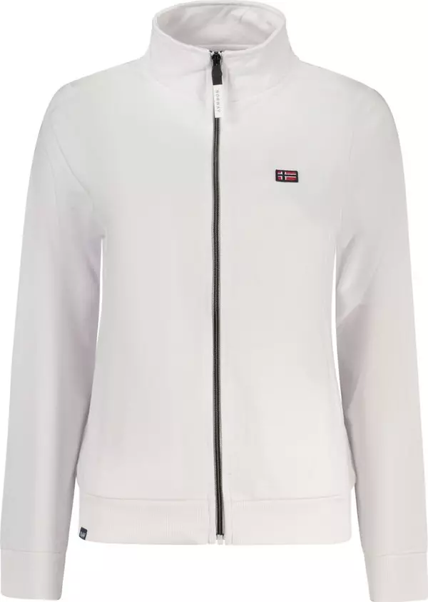 White Cotton Women's Sweatshirt