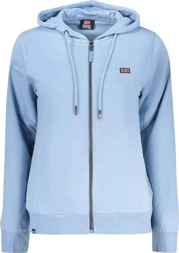 Azzurro Cotton Womens Hoodie