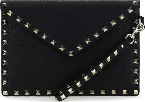 Black Calf Leather Bos Taurus Clutch Bag