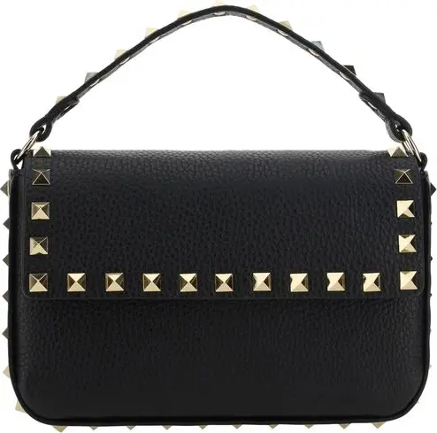 Black Calf Leather Bos Taurus Shoulder Bag