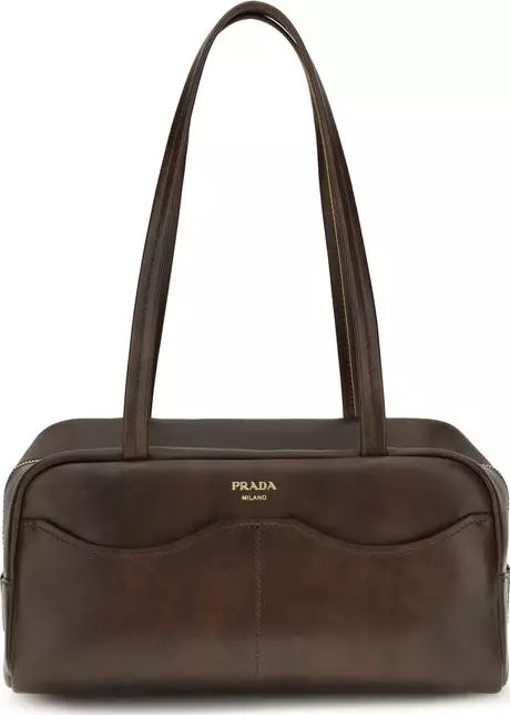 Brown Calf Leather Bos Taurus Shoulder Bag