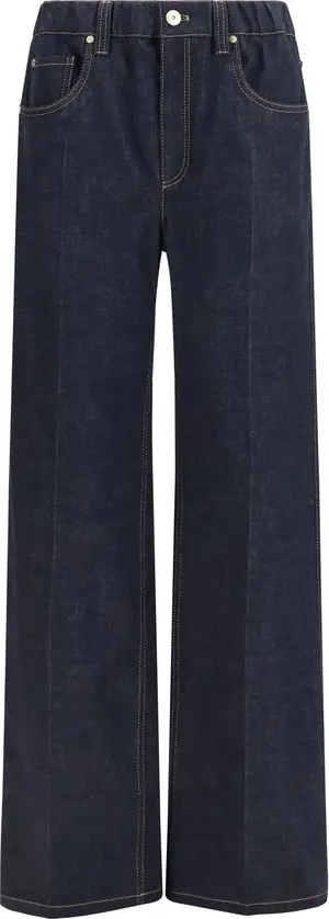 Blue Cotton Jeans Denim