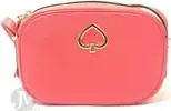 Kate Spade New York Women'S Kourtney Pebbled Leather Zip Around Camera Crossbody Bag (Stoplight)