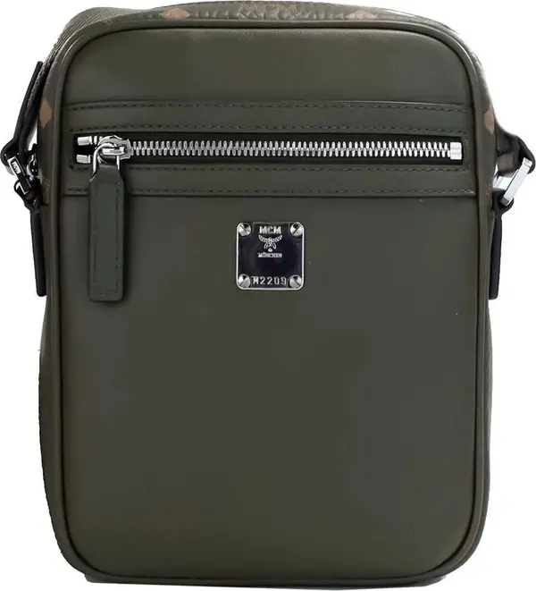 MCM Visetos Leather Camera Crossbody Bag