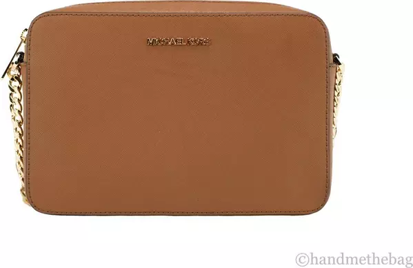 Michael Kors Women'S Zipper Closure Saffiano Leather Crossbody Bag