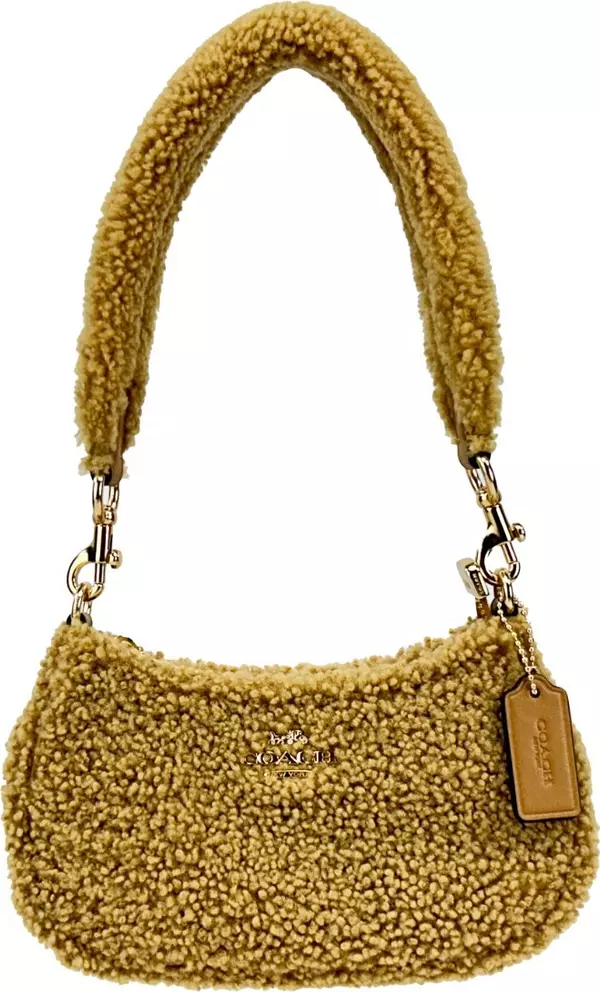 Coach Teri Mini Shearling Fur Crossbody Bag