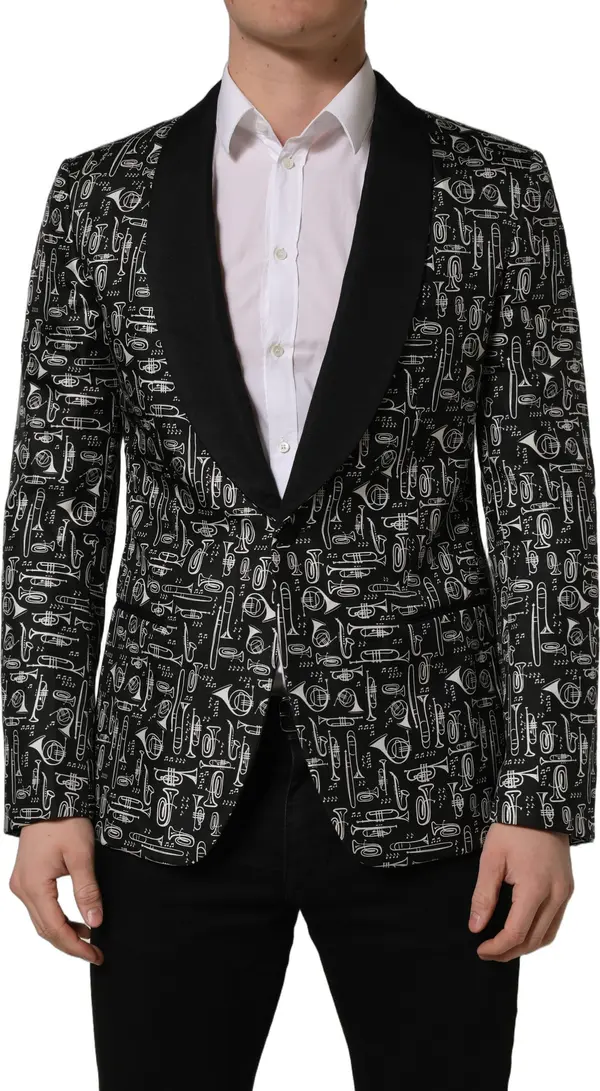Black Crystal Embellished Coat Blazer Jacket