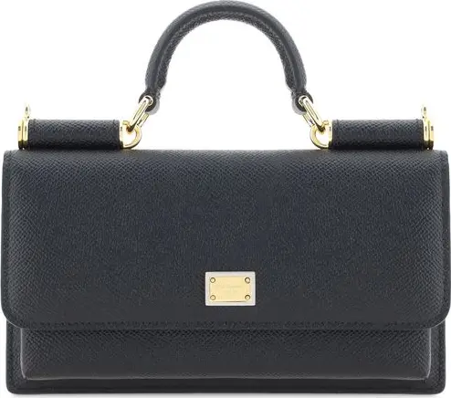 Black Calf Leather Bos Taurus Shoulder Bag