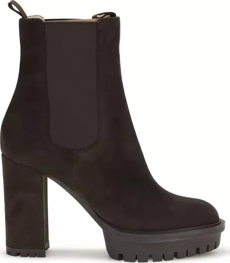 Brown Calf Leather Bos Taurus Ankle Boots