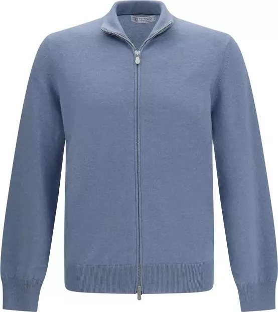Blue Cashmere Cardigan