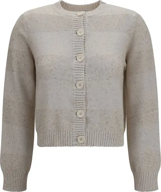 Beige Cotton Sweatshirt
