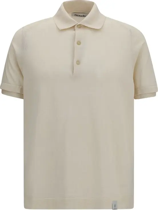Beige Cotton Polo Shirt