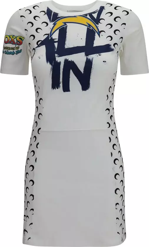 White Cotton Casual Dress