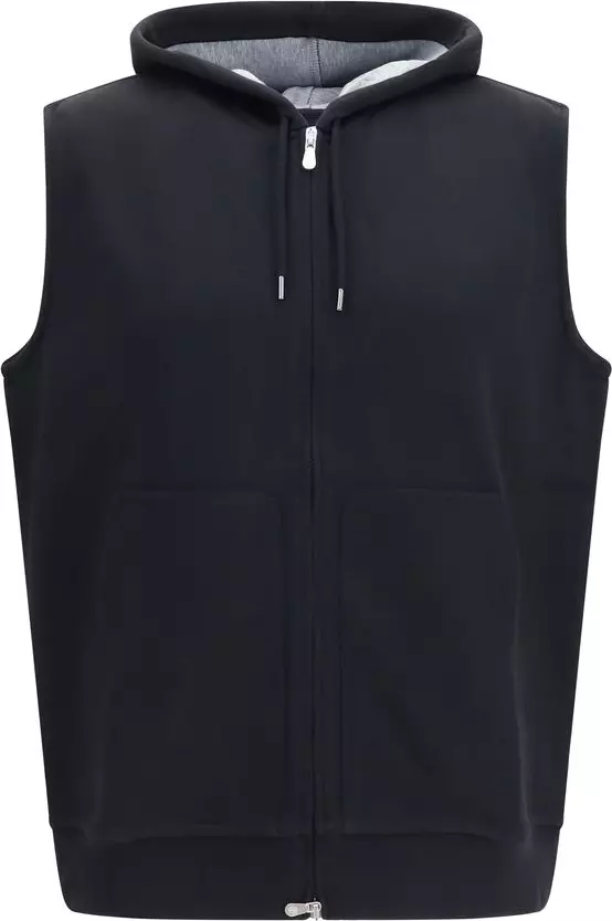 Black Cotton Sweatshirt
