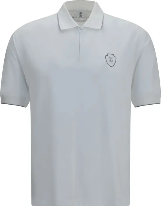 White Polyamide Polo Shirt