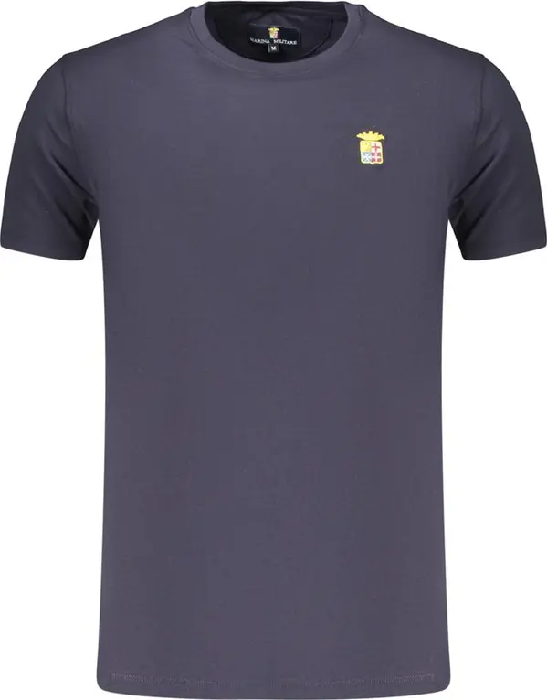 Blue Cotton Men's T-Shirt