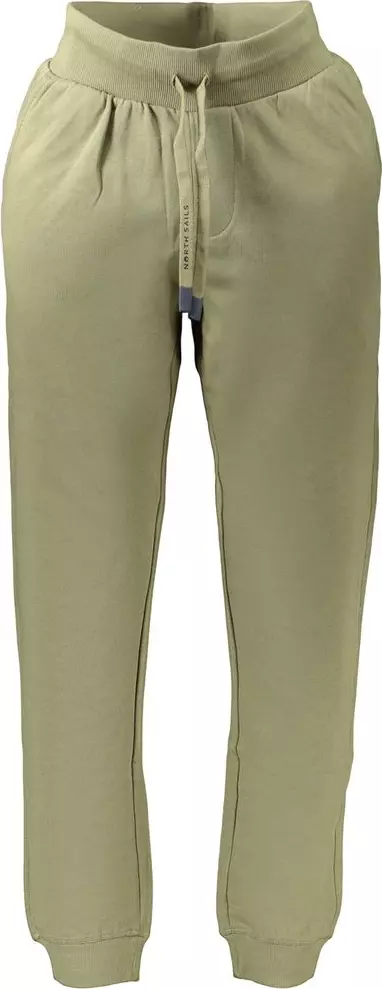 Green Cotton Men's Trouser