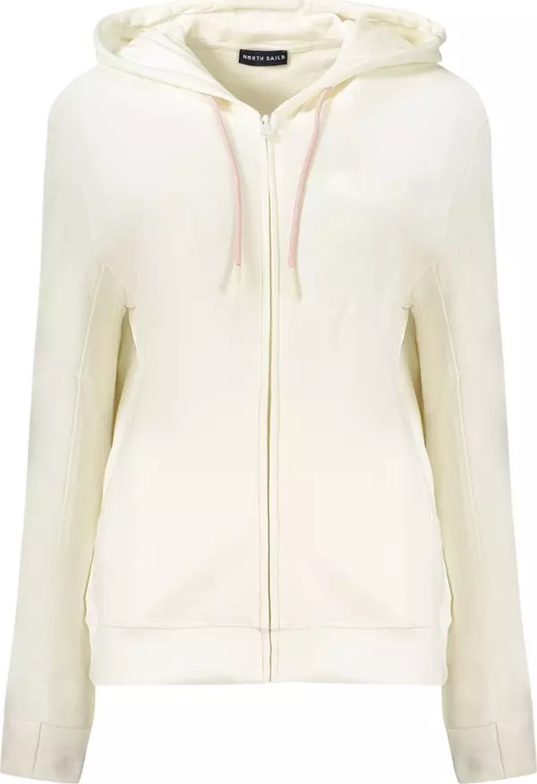 White Cotton Womens Sweatshirt