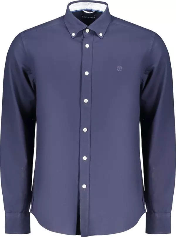 Blue Cotton Mens Shirt